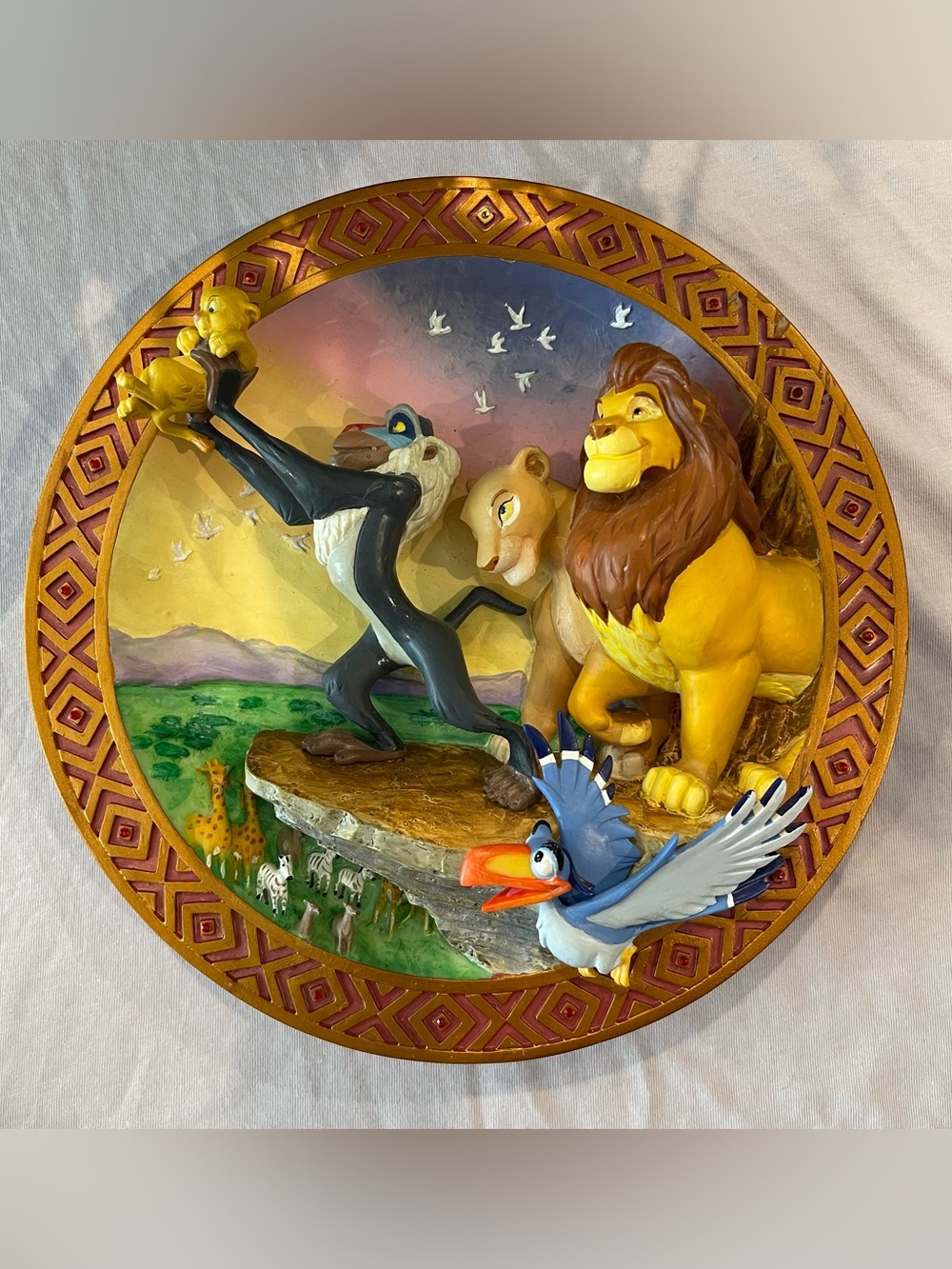 Disney the lion king 3D plate “the circle of life” limited edition collectible